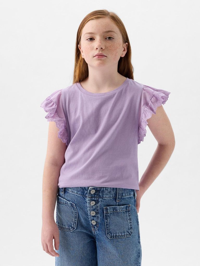 GAP Kinder T-Shirt mit Rüschen 883243-02__M