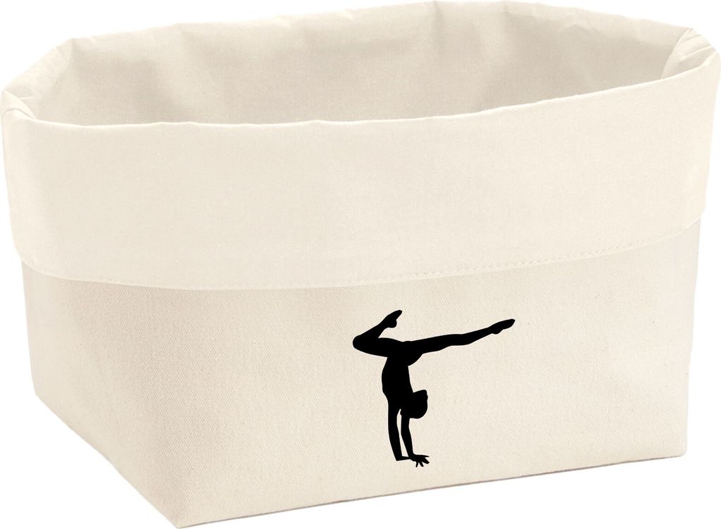 Huuraa Organizer Turnen Gymnastik 8 Liter Large Canvas Baumwolle Utensilo Geschenkidee