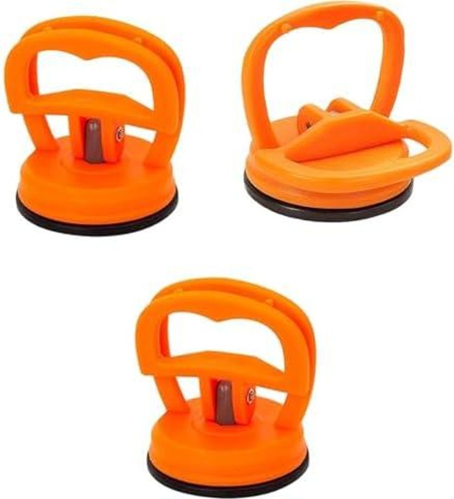 3 Stück Dent Saugnapf Auto, Heavy Duty Saugheber Vakuumsauger Gummisauger Abzieher Saug Näpfe Heber für Beulen Lackschäden Ideal Auto Bildschir...