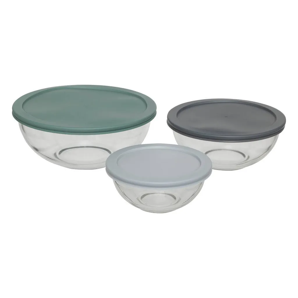 Set Ciotole Vetro Professionale SO SIMPLE 3 pz - Per Cottura e Frigo