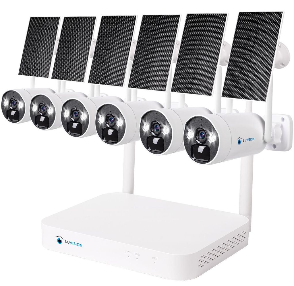 LUVISION Dual WLAN Solar Akku Überwachungssystem 10 Kanal Produktbild 