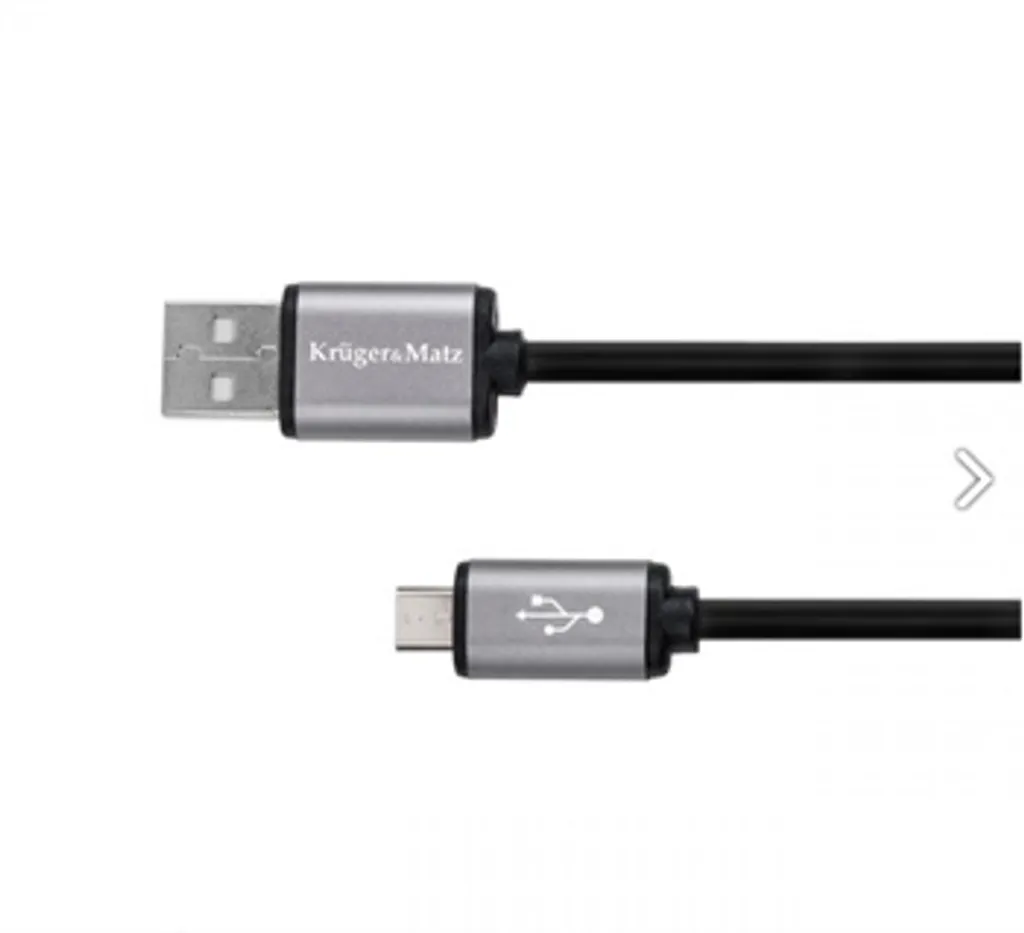 Cavo Nero Micro USB Kruger&Matz KM1236 1.8m - Ideale per Ufficio
