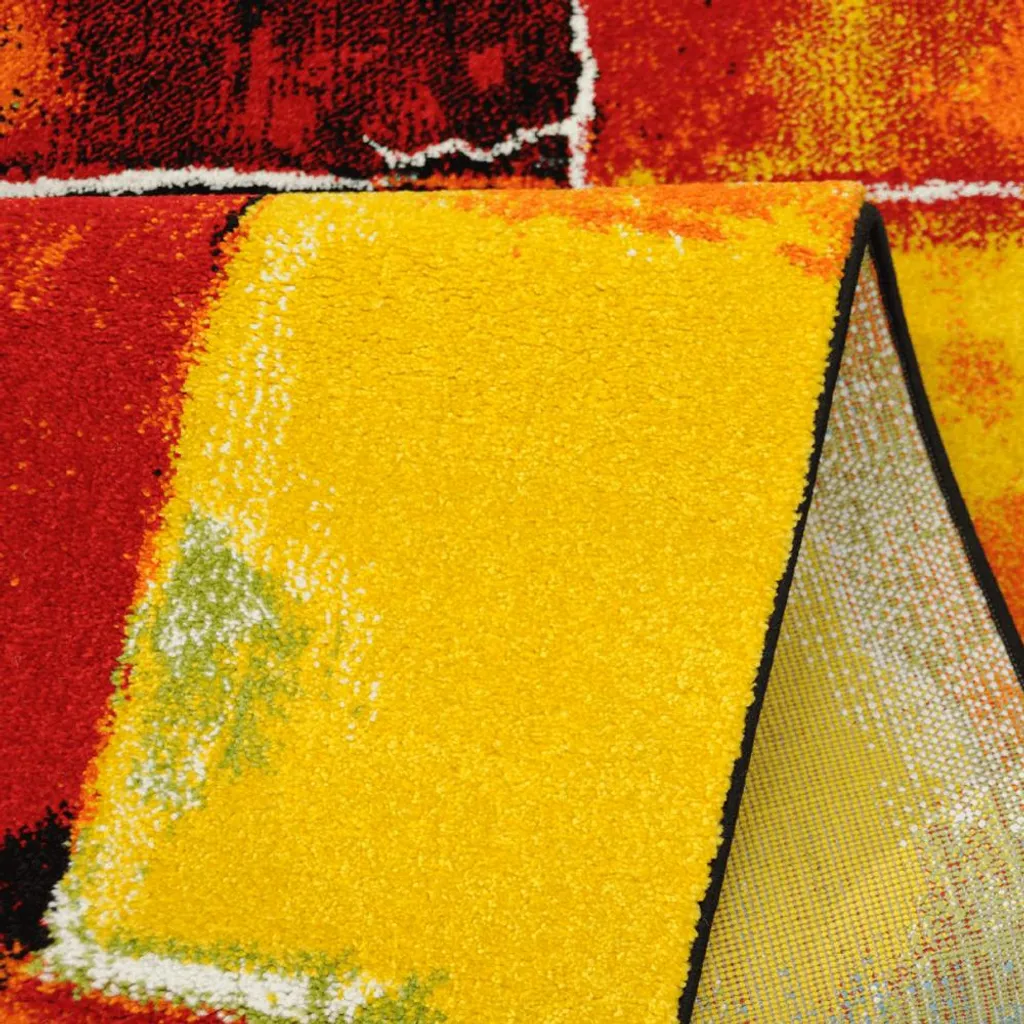 Tapis de salon moderne multicolore à motifs géométriques 120x170 cm