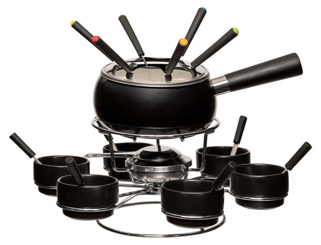 Appareil à fondue 5 Five avec plateau tournant pour repas conviviaux 6 pers