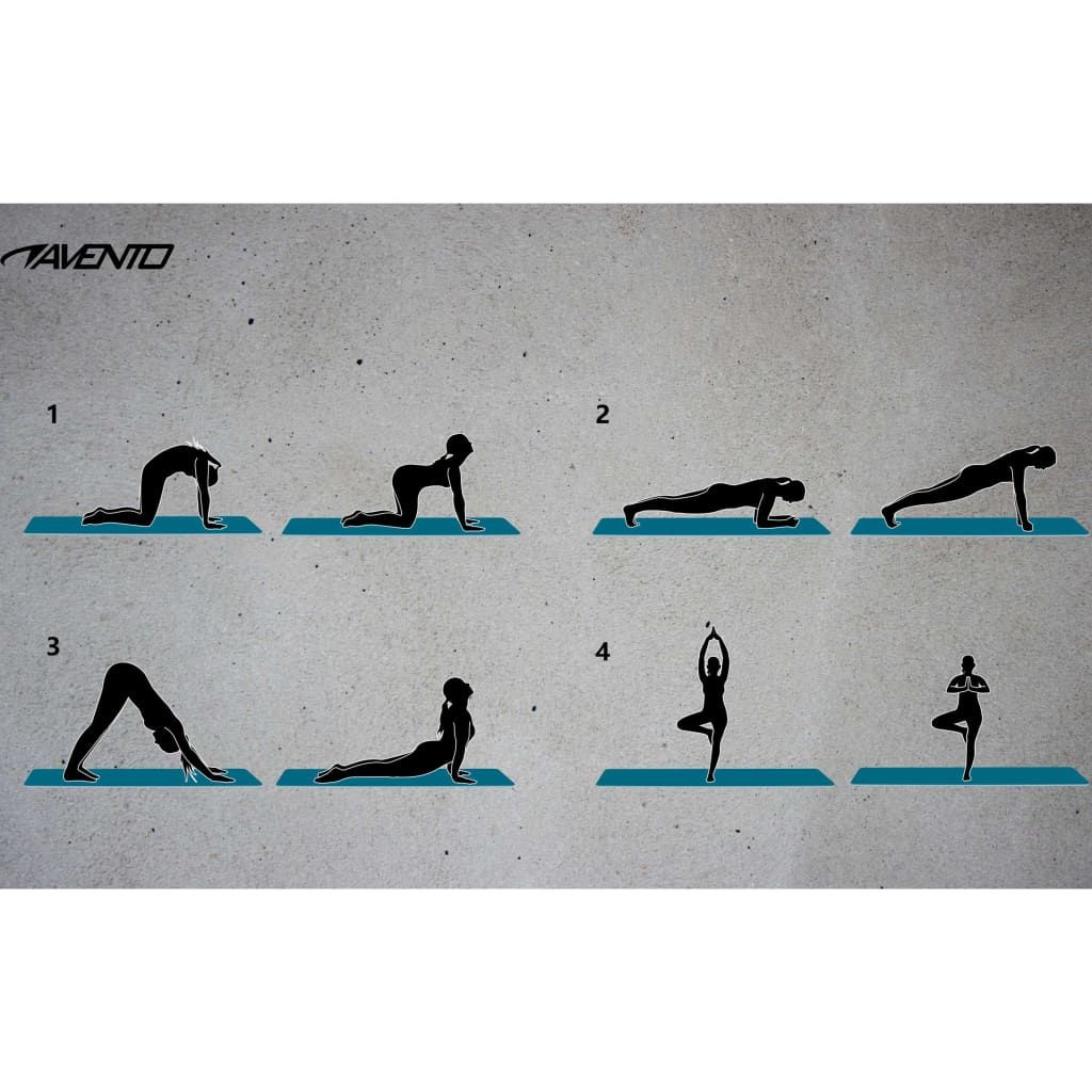 Avento Fitness/Yoga-Matte NBR Schaumstoff Blau Produktbild 