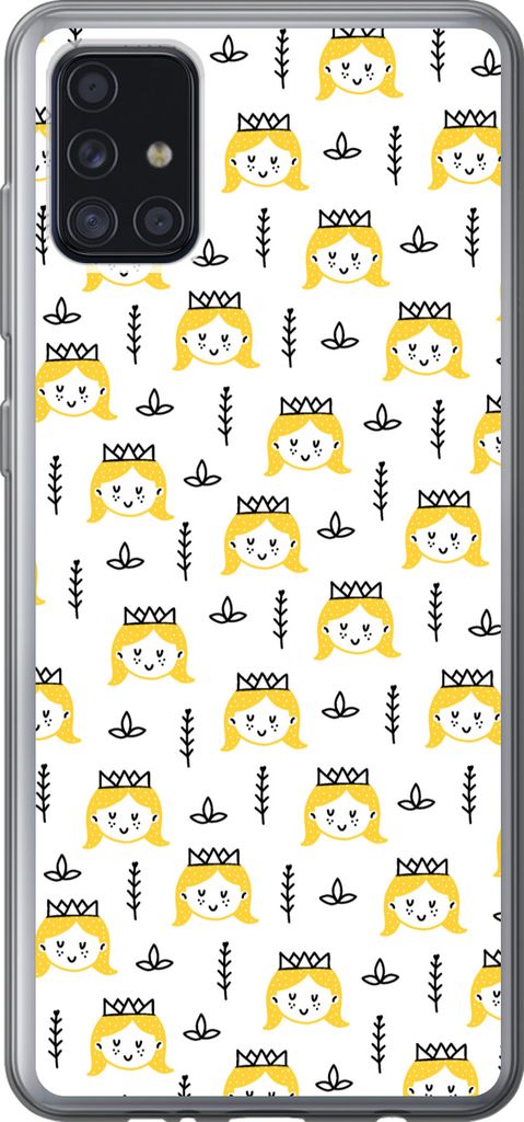 MuchoWow Handyhülle Schutzhülle Hülle für Telefoonhoesje Samsung Galaxy A52 5G Mädchen - Prinzessin - Krone - Muster - Mädchen - Kinder - K...