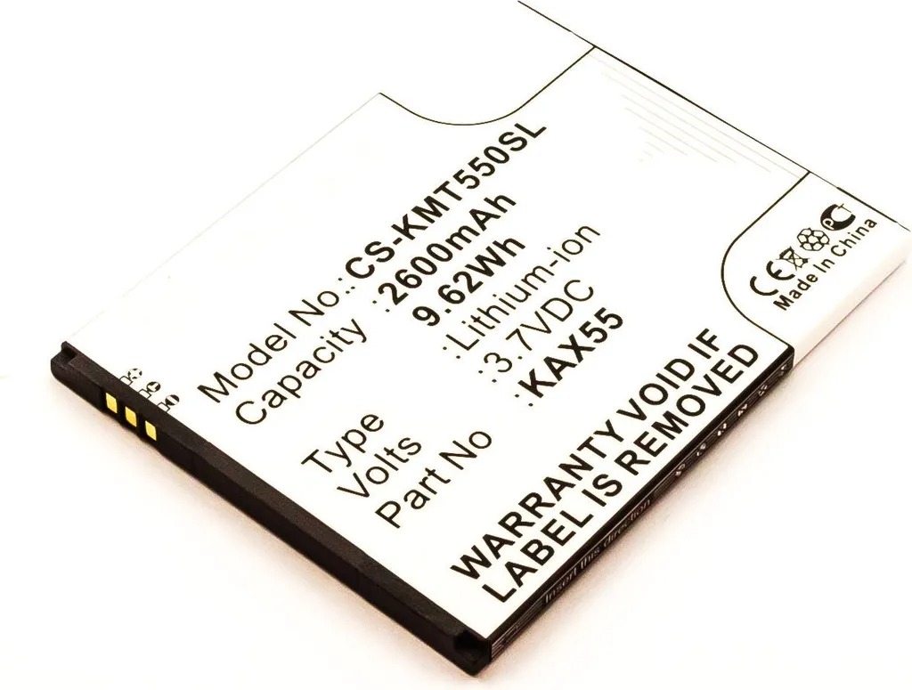 Batterie Kazam Trooper X5.5 2600mAh KAX55-BKBAK007752 Li-ion Haute Qualité