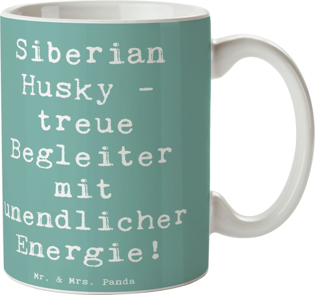 Mr. & Mrs. Panda Tasse Spruch Siberian Husky Energie - Produktbild 