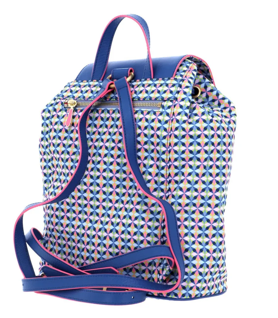 Oilily Cylinder Backpack Ensign Blue - Sac à Dos de Loisirs Multicolore - 4