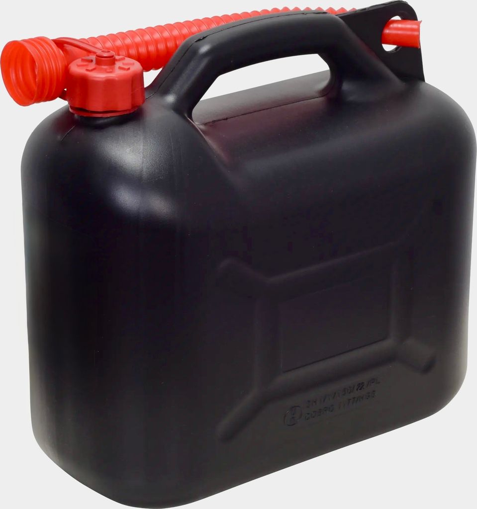 Kraftstoffkanister, Kunststoffkanister 5L Benzinkanister Dieselkanister, schwarz