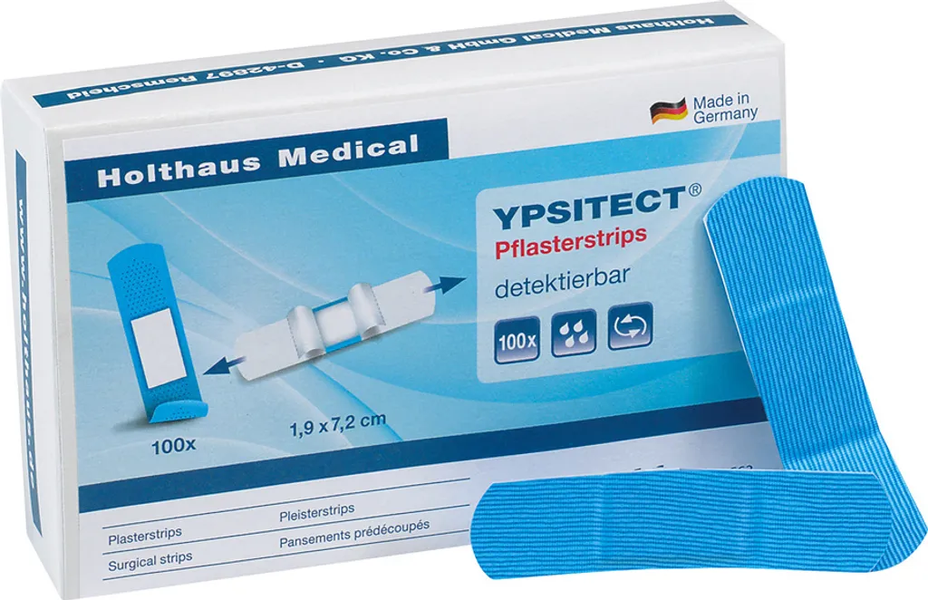 Holthaus Ypsitect Pansements Adhésifs Hydrofuges 1,9 x 7,2 cm - 100 pcs