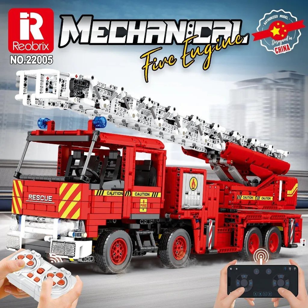 Camion de Pompiers à Construire Reobrix 22005 Jeu de Construction Expert