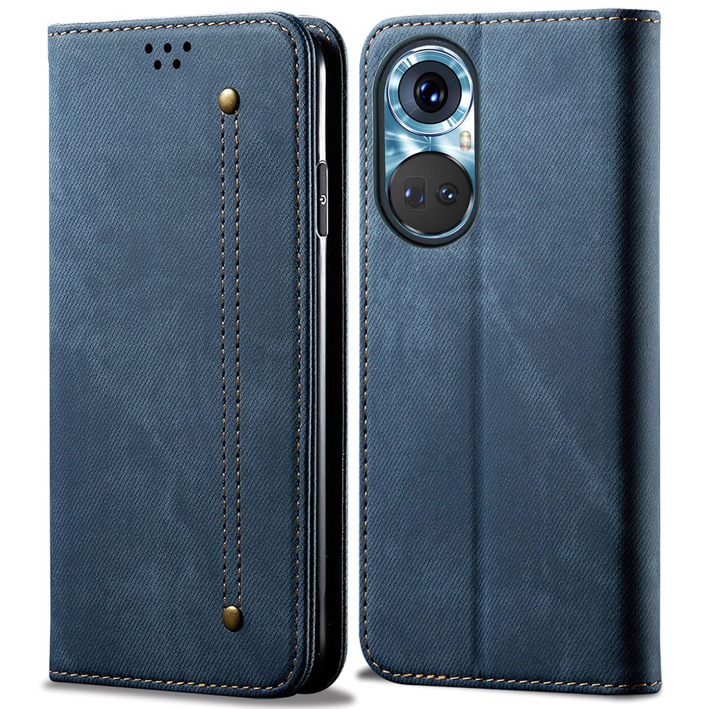 Huawei NOVA 2 Lederhülle – Mit Standfunktion, Kartenfach & Magnetverschluss, Schwarzes PU-Leder