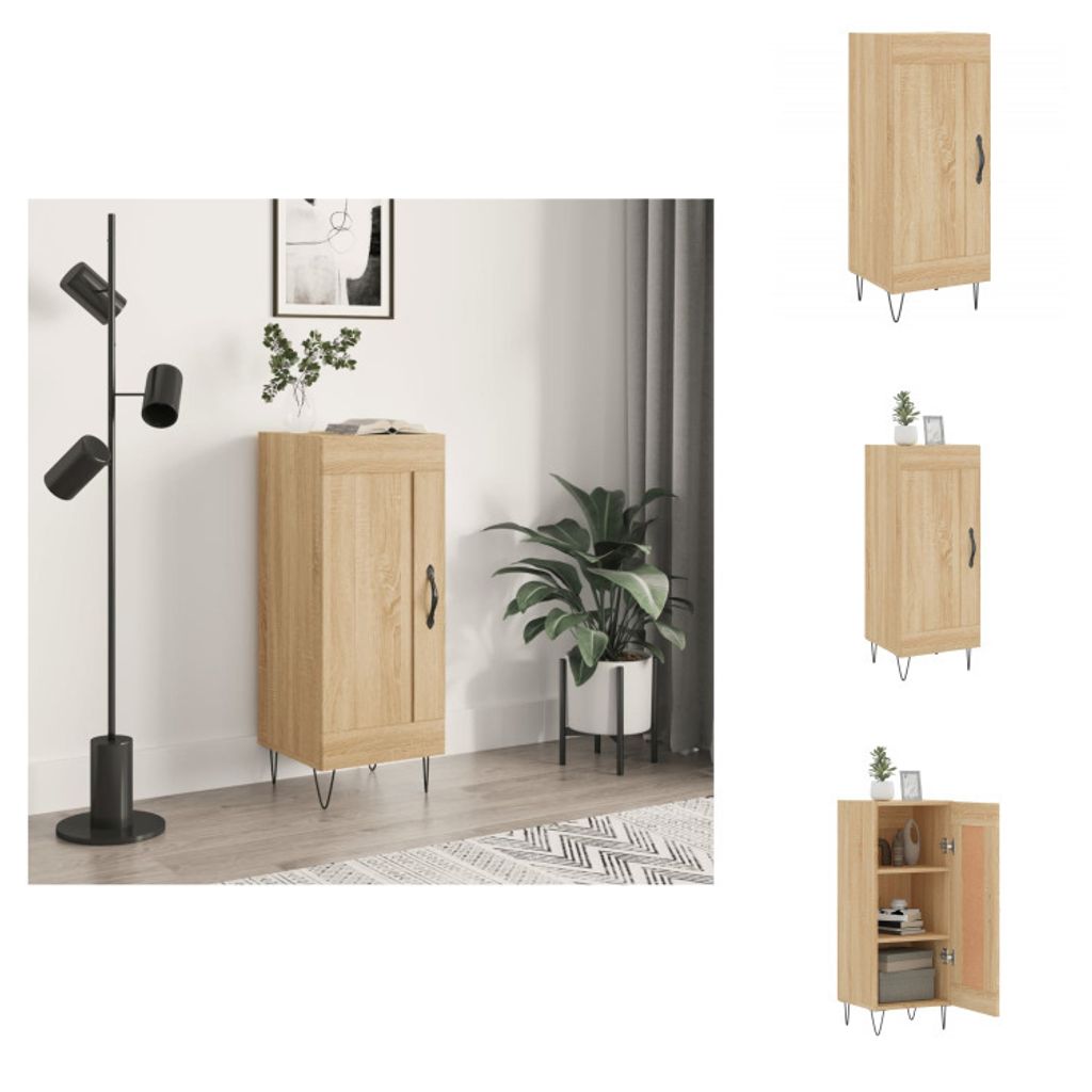 vidaXL Sideboard Sonoma-Eiche 34,5x34x90 cm Holzwerkstoff - Sideboards