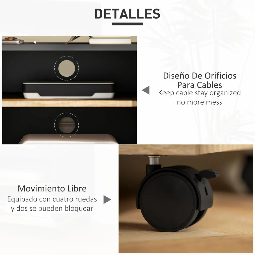 Meuble TV noir mobile design moderne avec étagères modulables - Flex 01 - 5