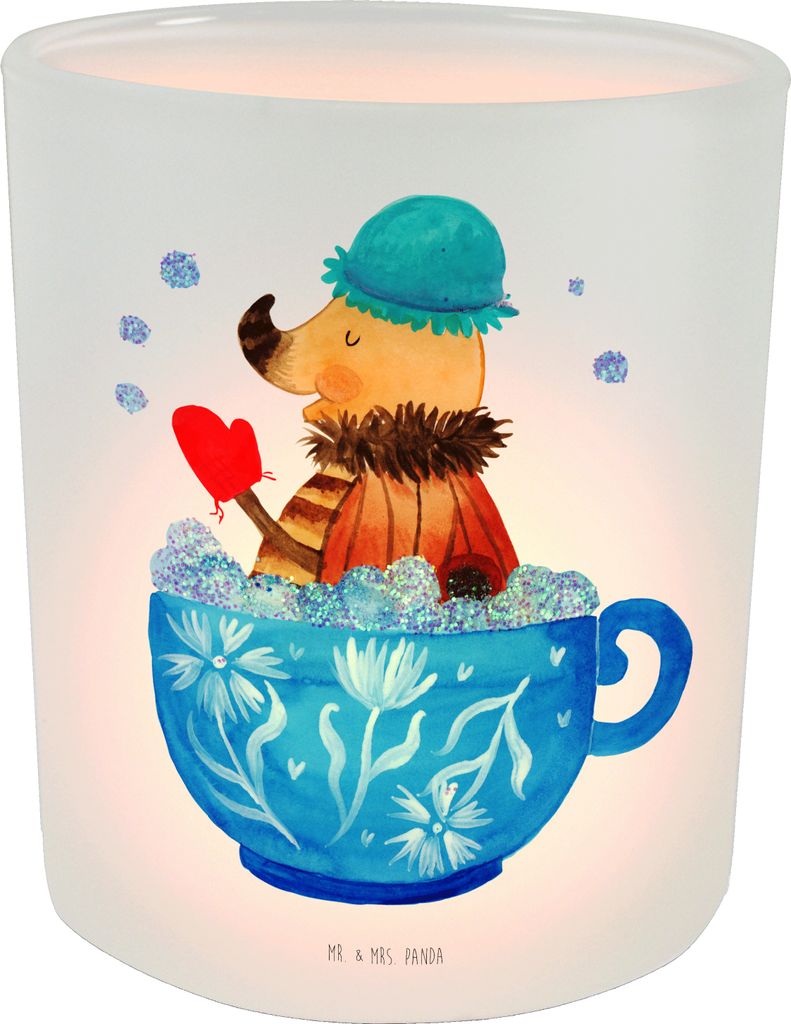 Mr. & Mrs. Panda Windlicht Glas Nachtfalter Schaumbad - Transparent - Geschenk, Teelichthalter, WC, Bad, Lustige Sprüche, Ziele, Kerzenhalter, Tas...
