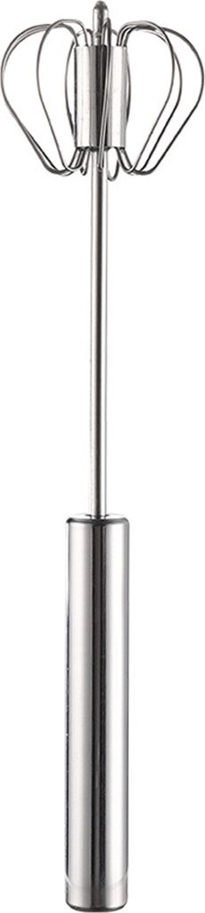 Halbautomatischer Schneebesen aus Edelstahl, Eierschläger, Hand-Dreh-Eiermixer, Mixer, Handrührgerät, Küchenbedarf