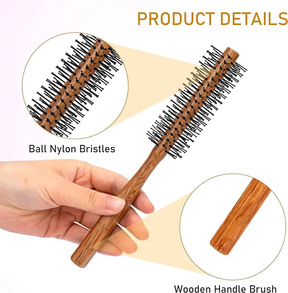 Brosse de styling ronde pour volume et boucles sur cheveux courts - 3