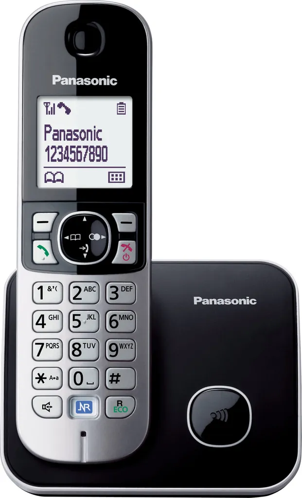 Téléphone fixe Panasonic KX-TG6811 avec mains libres et écran brillant