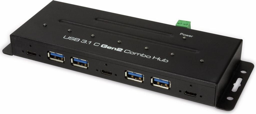 Logilink USB 3.1 HUB 7-port Combo Gen 2, Metall