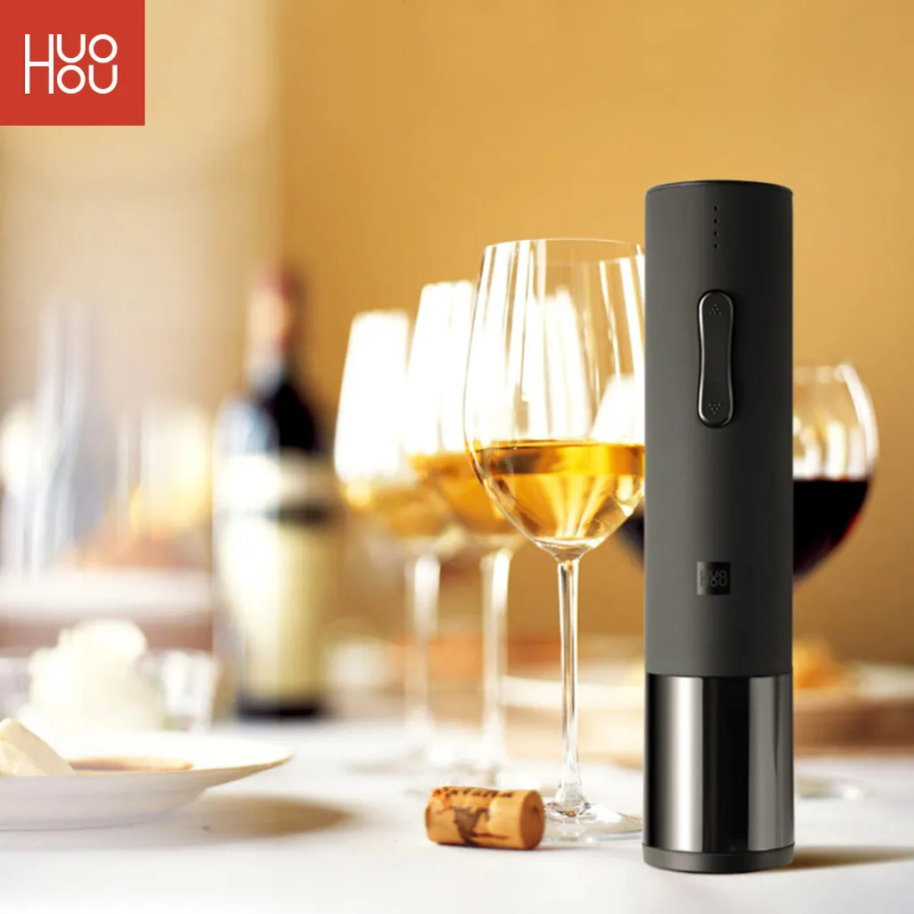 Huohou Cavatappi Elettrico Automatico Kit: Apribottiglie Professionale