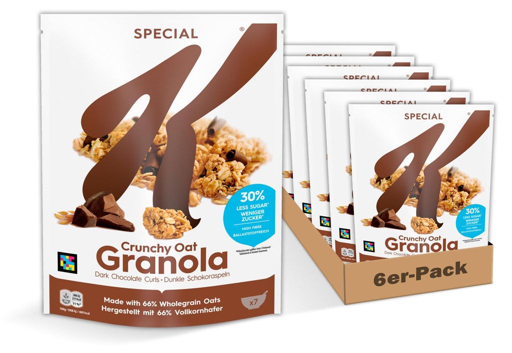 Kellogg's Special K Granola Dark Chocolate 6x 320g Produktbild 