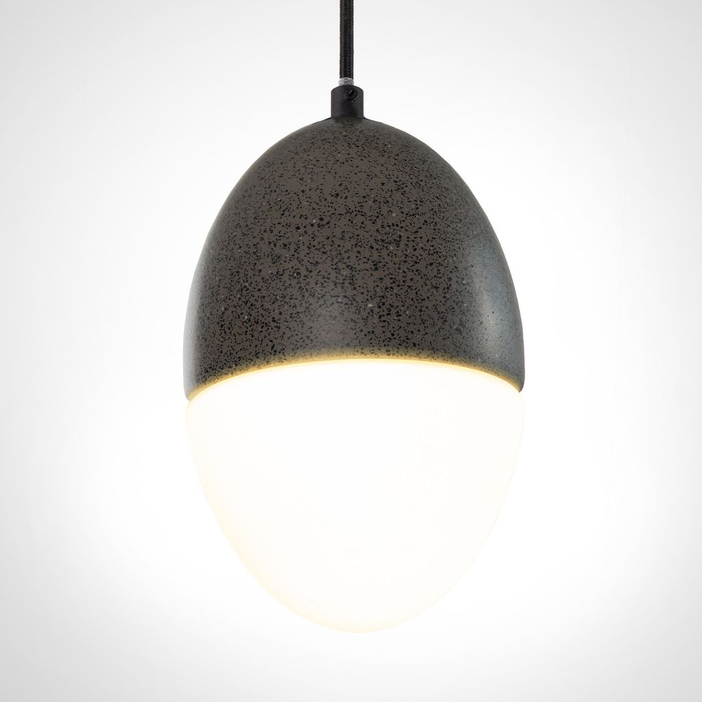 Pendelleuchte, E27, Lampe Für Wohnzimmer Esszimmer Küche, Höhenverstellbar Farbe Beton-Sandstein-Schwarz