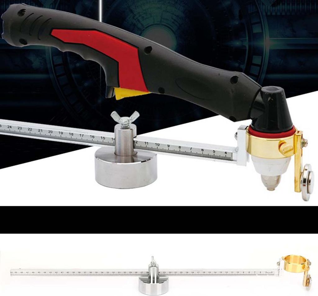 Verstellbarer Schneidbrenner-Kreiszirkel, Schneidrolle, magnetisches Führungsrad für P80
