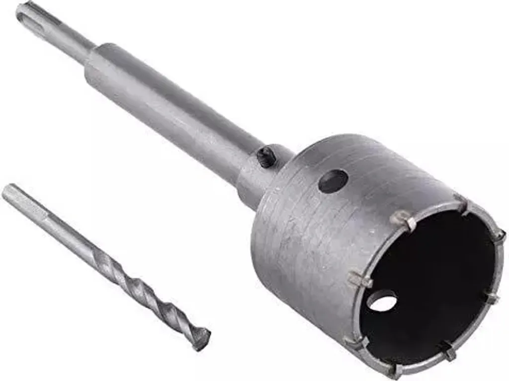 Punta a Tazza SDS Plus 45 mm x 120 mm - Per Fori Tubi e Scarichi - 3