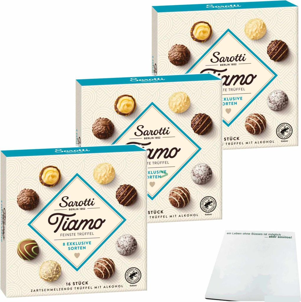Sarotti Tiamo feinste Trüffel 8 exclusive Sorten mit Produktbild 