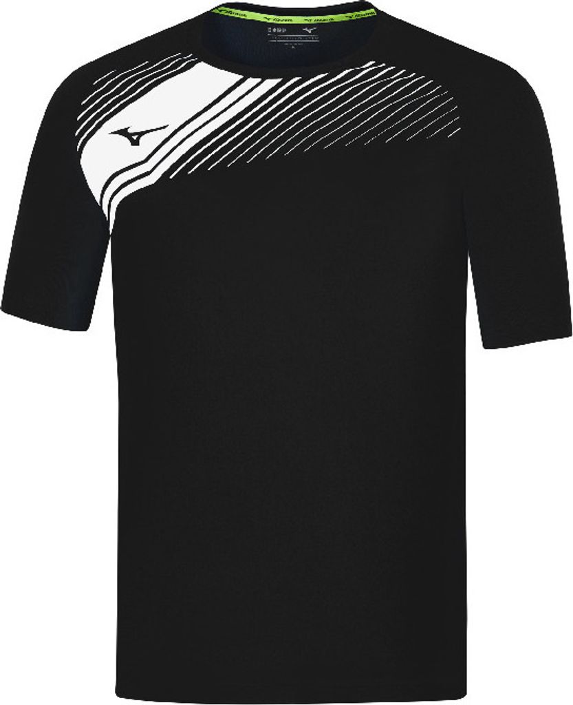 Mizuno Herren Team Game Iwata Trikot - P2EAB562, Farbe:Schwarz, Textil:4XL
