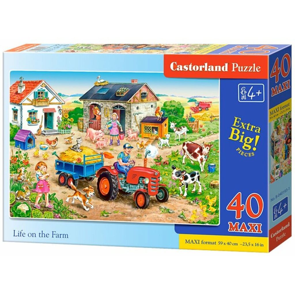 CASTORLAND Puzzle Farm Life MAXI 40 Teile