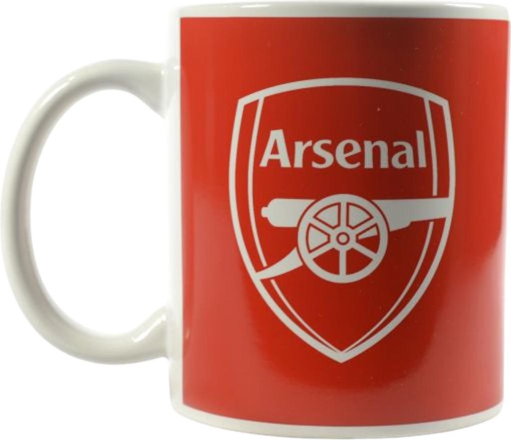 Arsenal FC - Kaffeebecher, Slogan, 325ml BS6552 (Einheitsgröße) (Rot/Weiß)