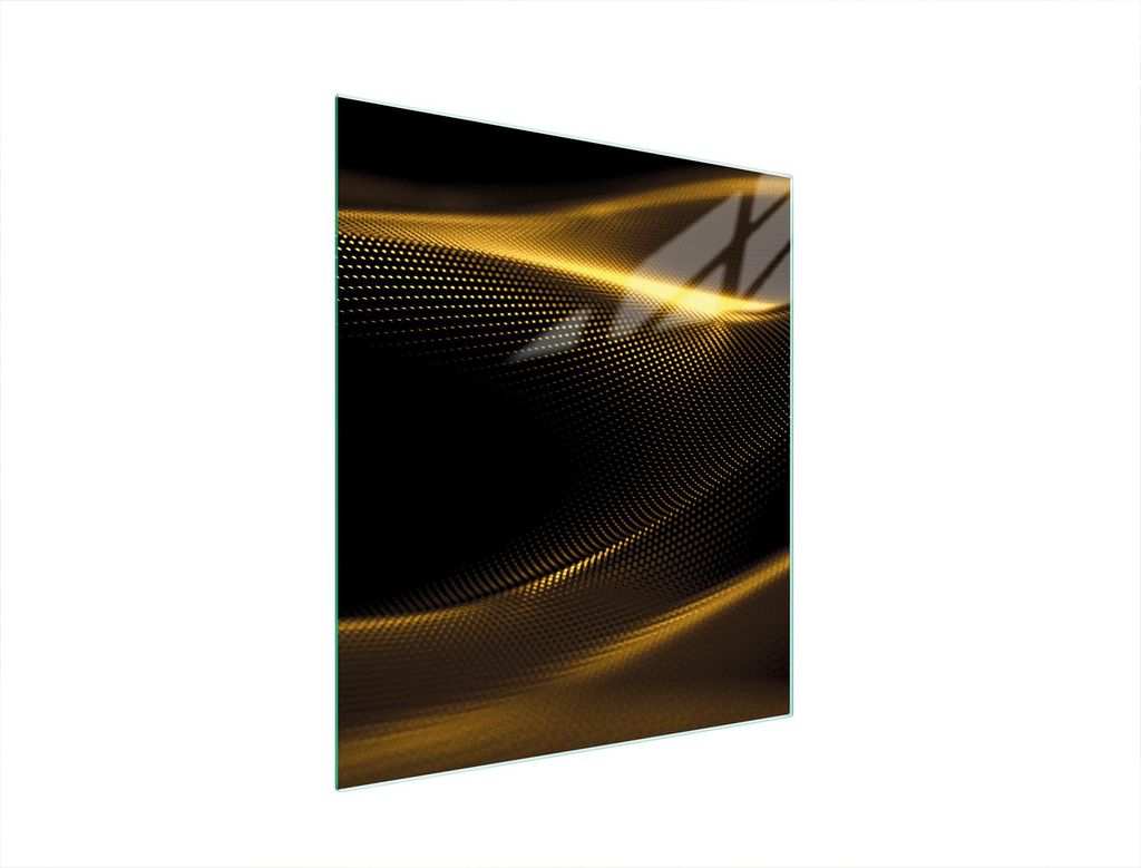 Glasschneidebrett 45x52 Gold