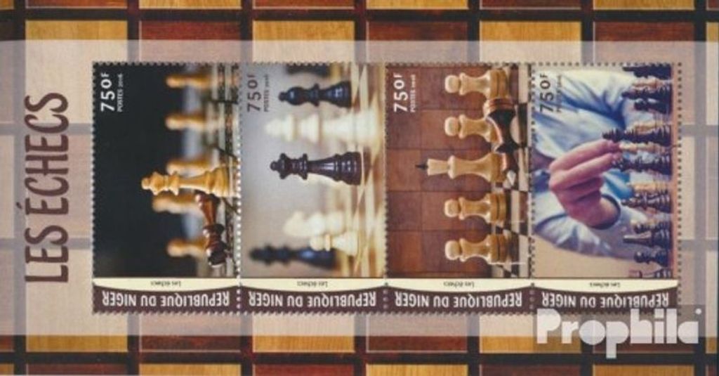 Briefmarken Niger 2016 Mi 4202-4205 Kleinbogen (kompl. Ausg.) postfrisch Schach