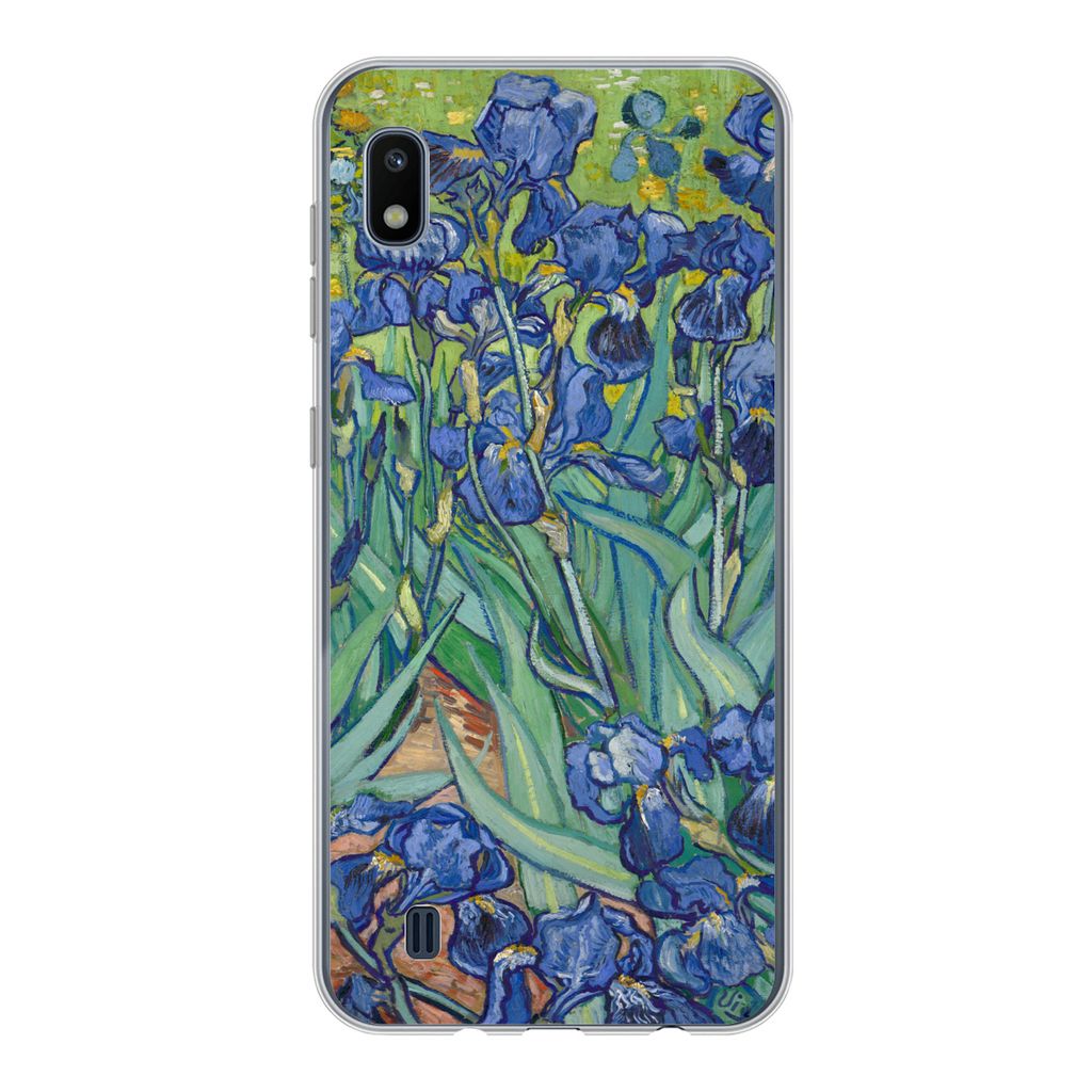 MuchoWow Handyhülle Schutzhülle Hülle für Samsung Galaxy A10 Schwertlilien - Vincent van Gogh Silikon Softcase Handy Hülle - Schutzhülle