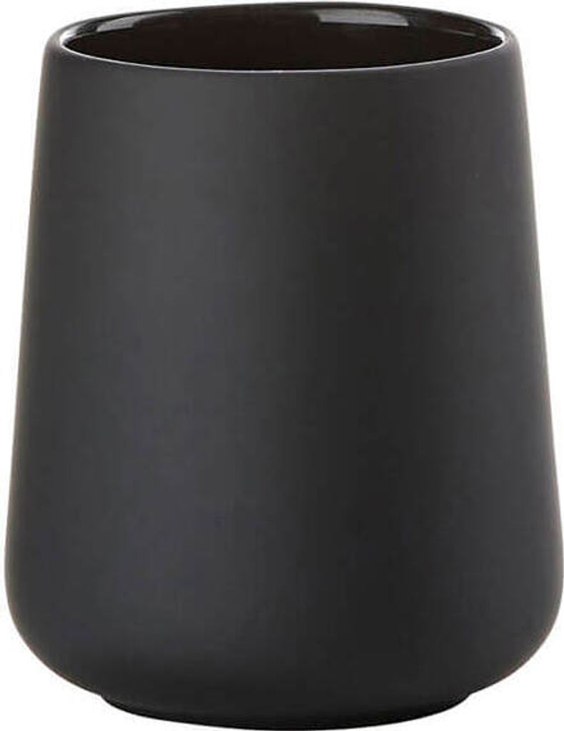 Zone Denmark Zahnputzbecher Nova One Keramik Soft Touch schwarz matt