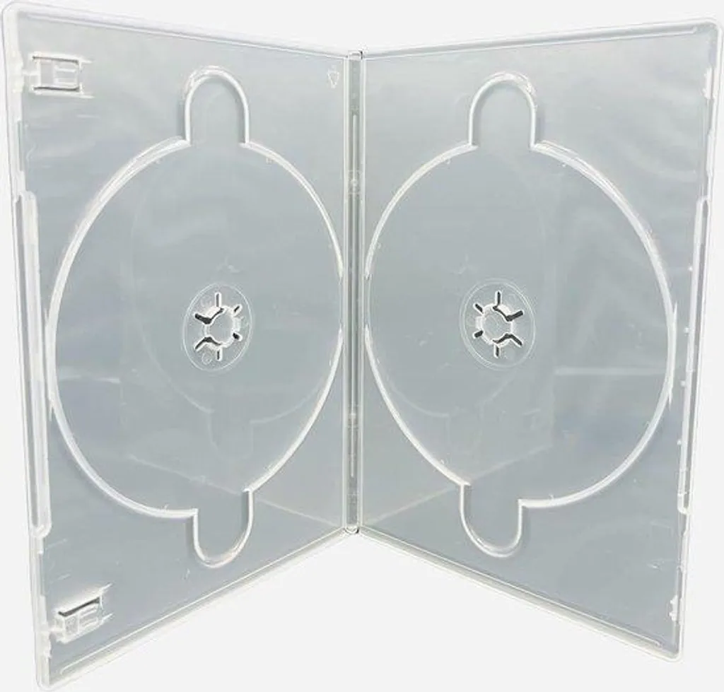 Boîtier DVD Slim 7mm Transparent pour 25 Disques avec Film de Protection