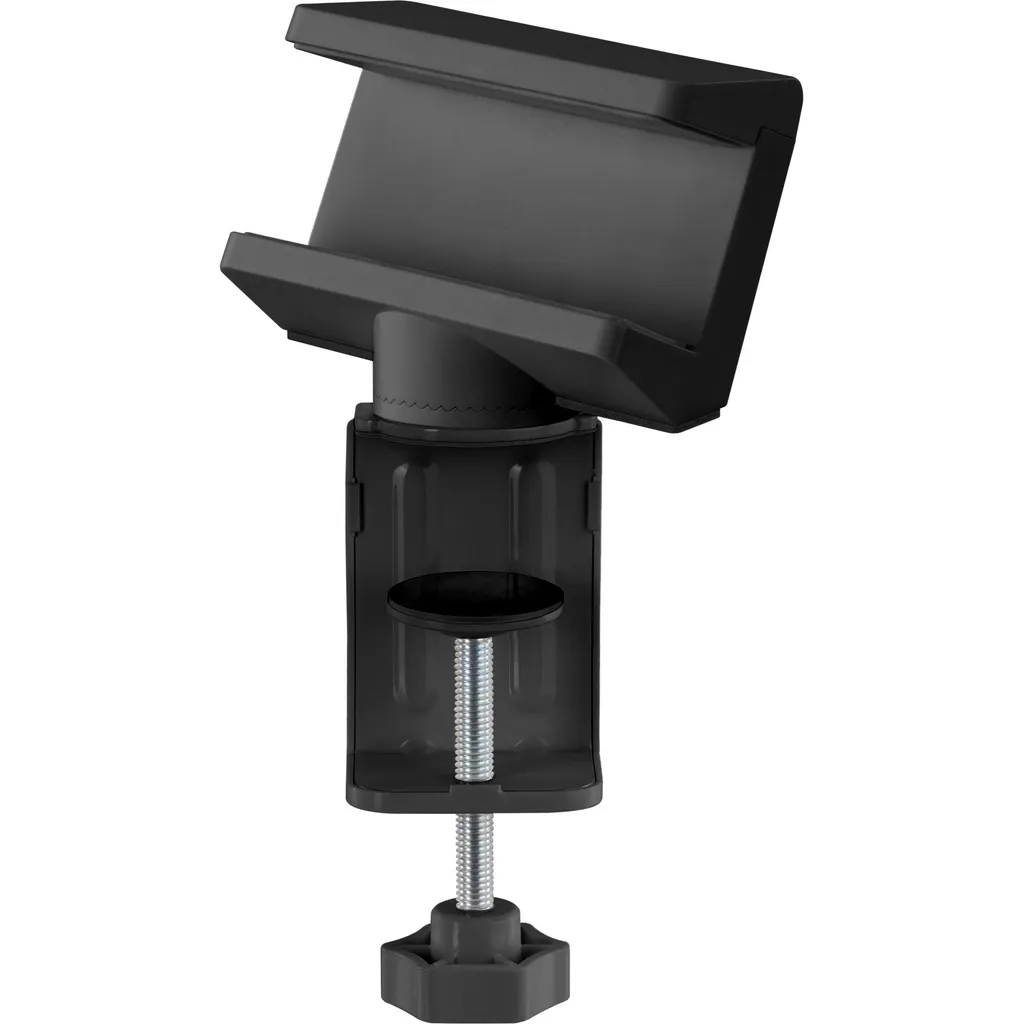 Support de Table pour Multiprise Noir InLine, Fixation à Vis Ajustable