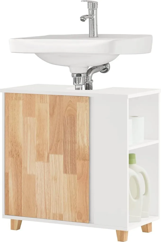 Meuble sous Lavabo pour Cacher Tuyauterie et Ranger vos Accessoires