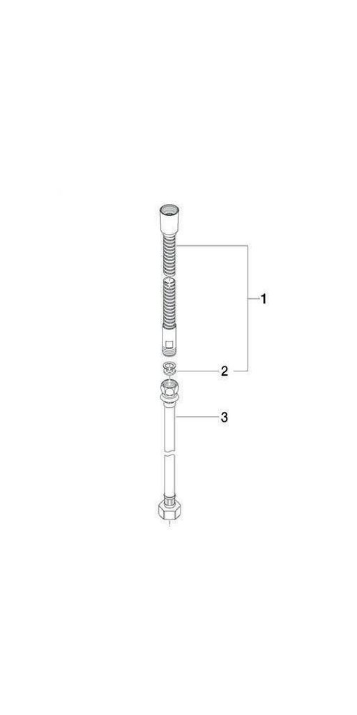 Dornbracht 28323970-00 Metall-Br-Schlauch Ersatzteile Produktbild 