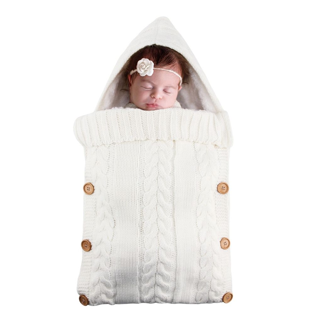 Winter Einschlagdecke Schlafsack Babydecke Wickeldecke für Kinderwagen Babybett