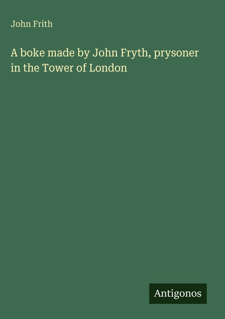Ein von John Fryth, Prysoner im Tower of London, angefertigter Bügel