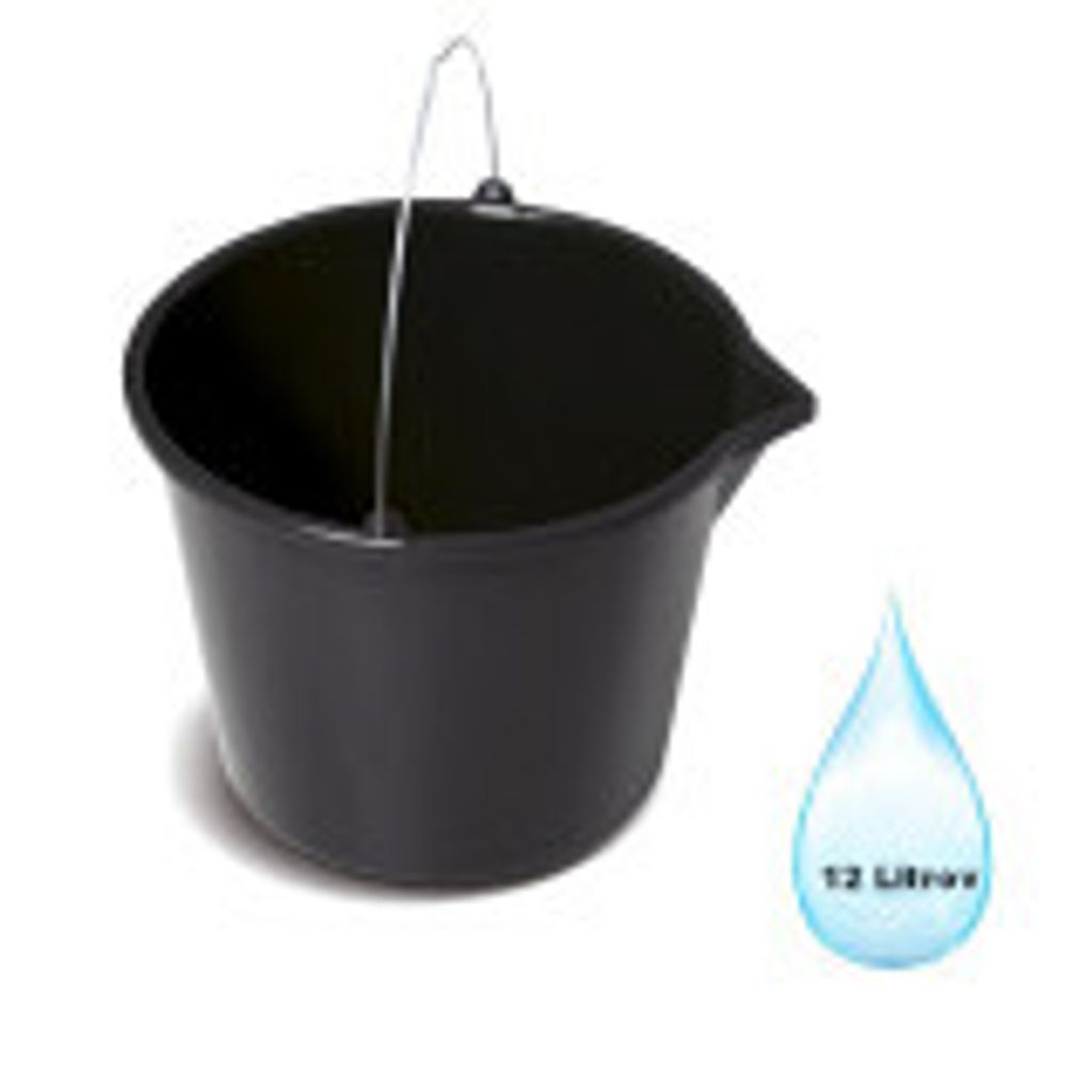 Vedro Stavebné BUCKET s nálevkou čierne 12 Litrov Obrázok produktu 