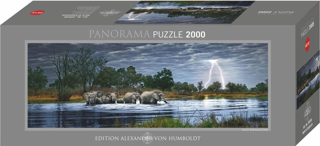Herd of Elephants 2000 pièces Image du produit 