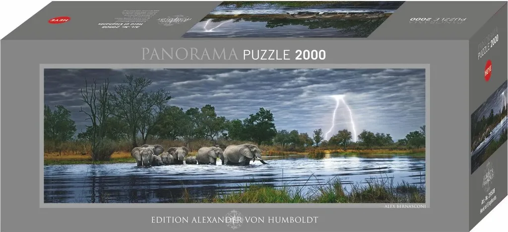 Puzzle 2000 pièces Éléphants : Occupez vos Soirées et Évadez-vous