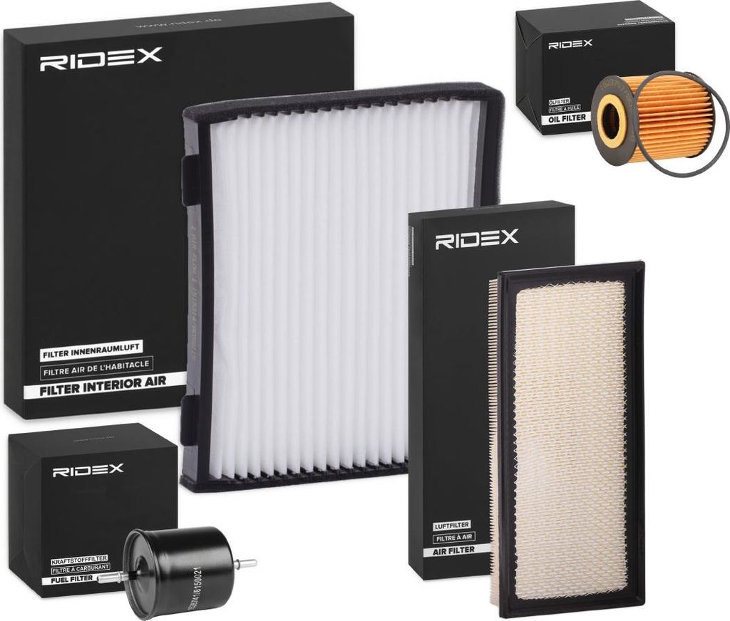 RIDEX Filterset Inspektionspaket Filtersatz für VOLVO V40 Kombi (645) S40 I (644)