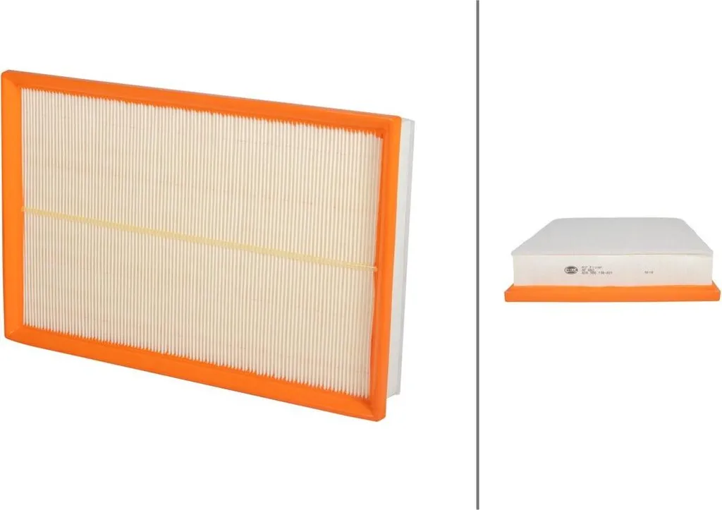 Réduire la consommation : filtre à air HELLA 345 x 223 mm pour VW Golf 4/5