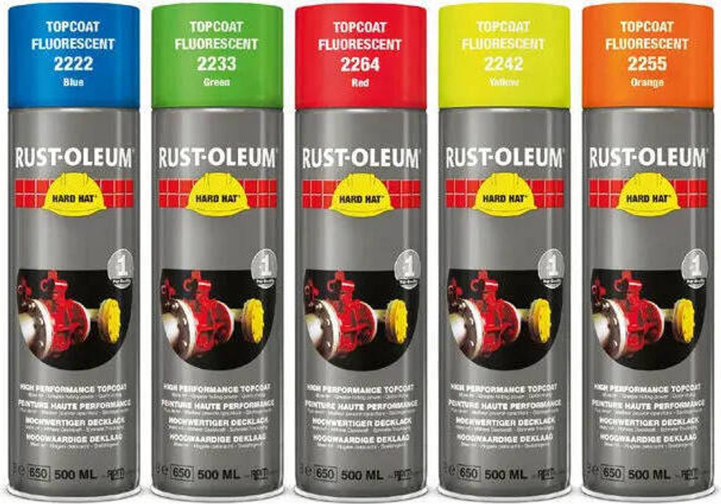 Rust-Oleum Hard Hat Fluoreszierend Spraydose Gelb