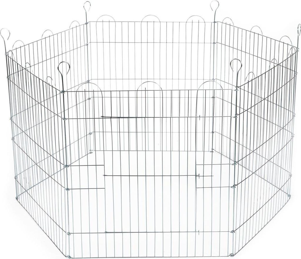 Beeztees Kaninchen-Freilaufgehege 6 Paneele 66,5x58 cm Verzinkt